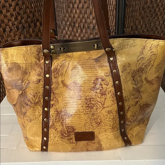 Patricia Nash Brown and Tan Women's Tote Bag - Picture 3 of 16